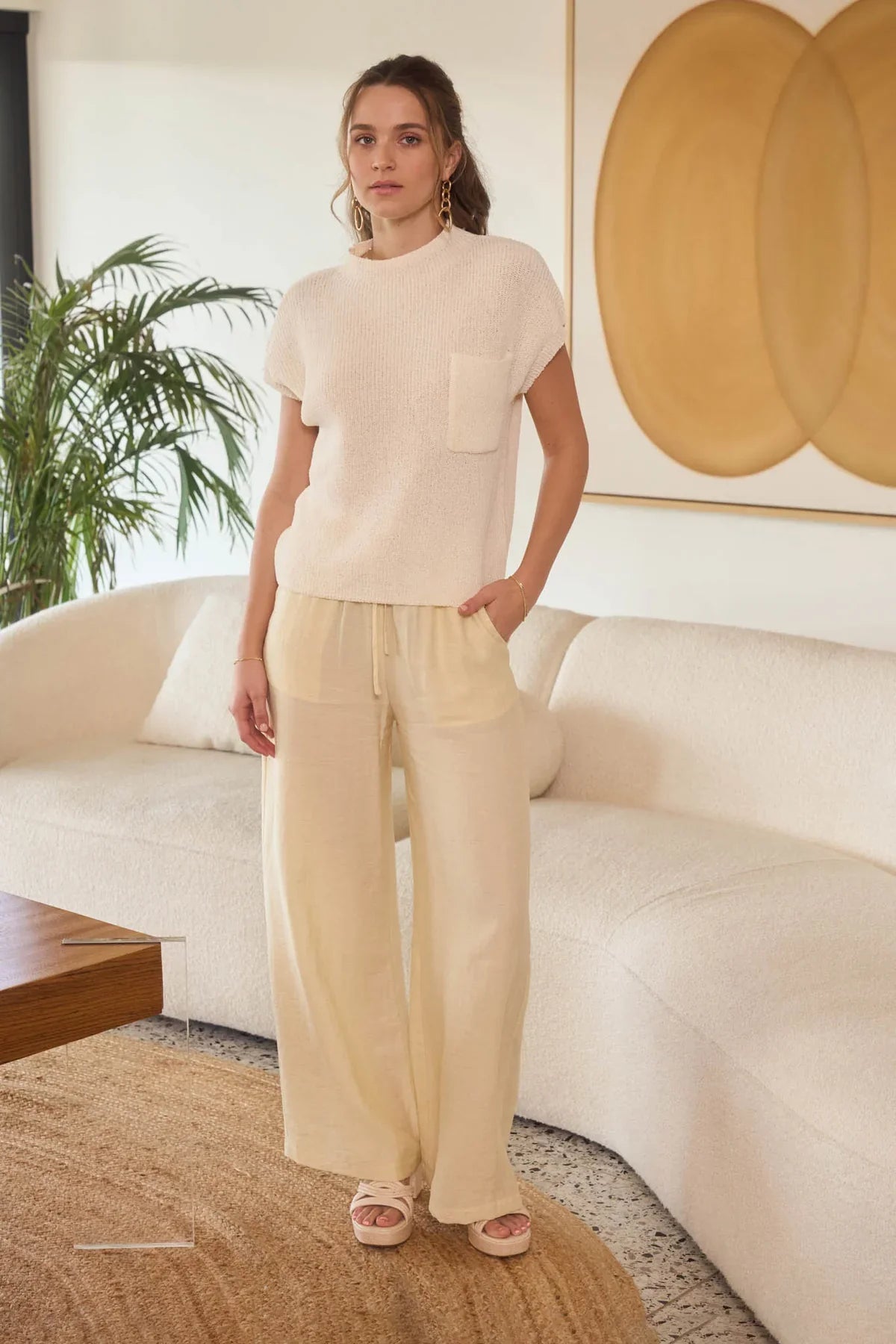 Golden Haze Sweater - Ivory
