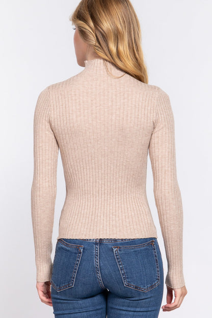 Autumn Embrace Sweater - Heather Taupe