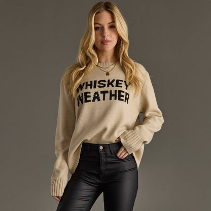 Whiskey Weather Sweater - Lt.Tan