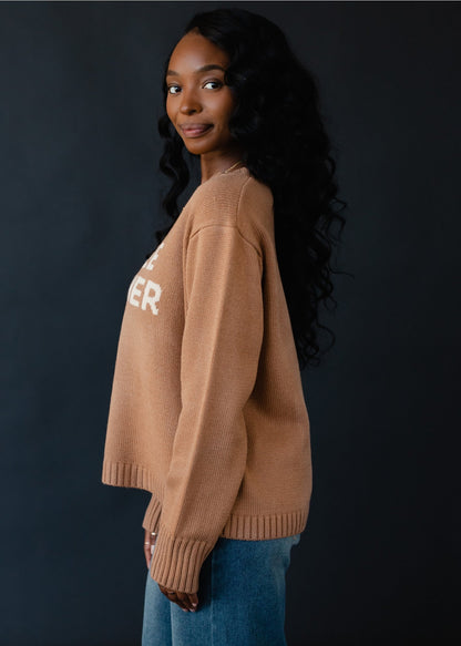 Coffee Weather Sweater - Brown